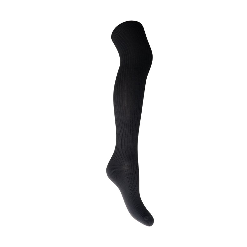 BCMalika kneehigh rib sock Black Colour, black