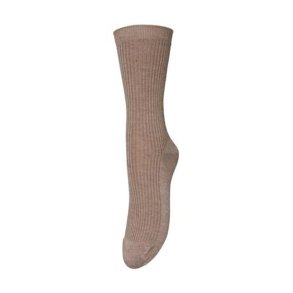 Telma solid sock Beck Sndergaard, beige melange