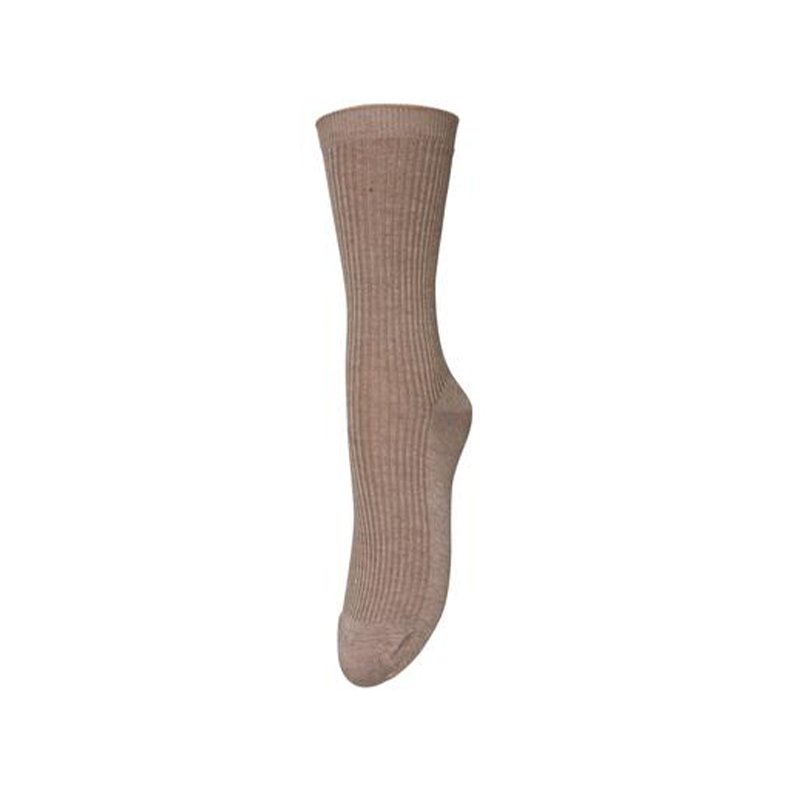 Telma solid sock Beck Sndergaard, beige melange