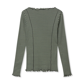 2x2 cotton stripe siri top mads nrgaard, sea spray/black