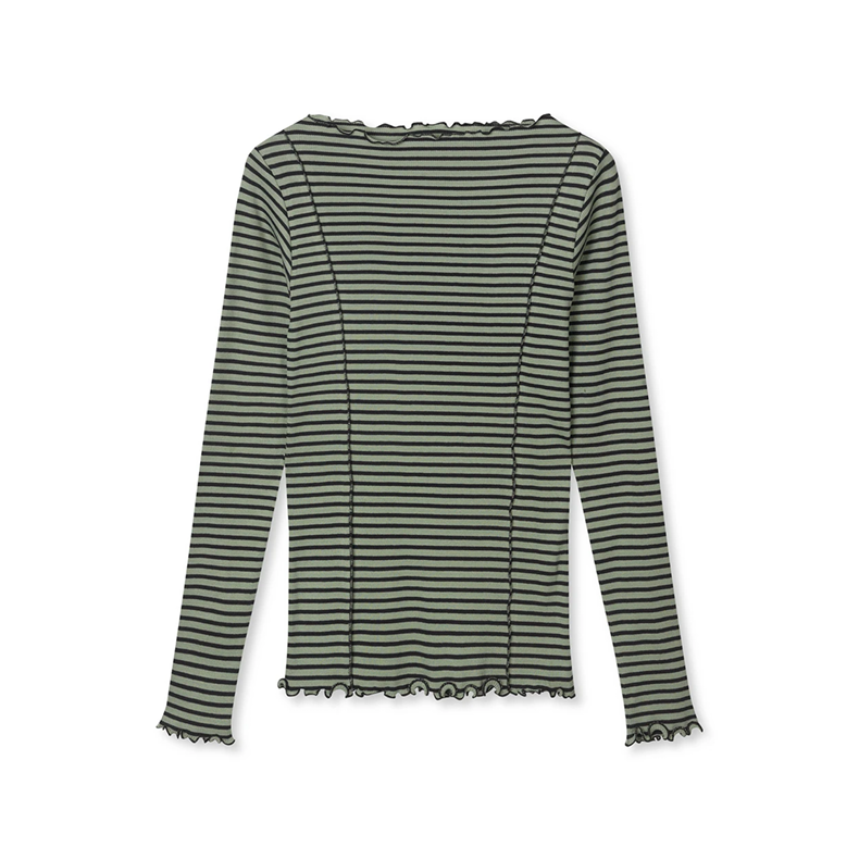 2x2 cotton stripe siri top mads nrgaard, sea spray/black