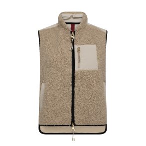 Rowe eli teddy vest Mos Mosh, feather gray