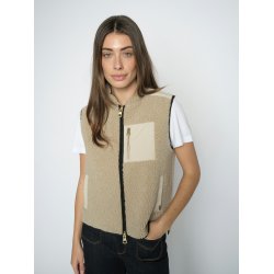 Rowe eli teddy vest Mos Mosh, feather gray