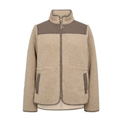 Elisa eli teddy jacket Mos Mosh, feather grey  