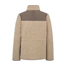 Elisa eli teddy jacket Mos Mosh, feather grey  