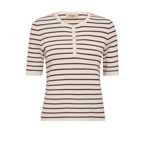 Aliz caliz stripe ss knit Mos Mosh, cabernet
