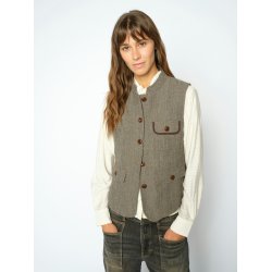 Abigail utah vest Mos Mosh, dark camel