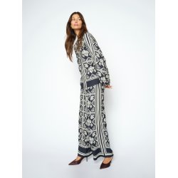 Measa linocut pant Mos Mosh, salute navy