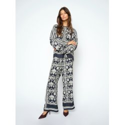 Measa linocut pant Mos Mosh, salute navy