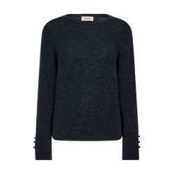 Mmmape sophia o-neck knit Mos Mosh, salute navy