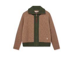 Roll melange knit Mos Mosh Heyanno, brown melange