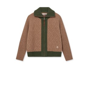 Roll melange knit Mos Mosh Heyanno, brown melange