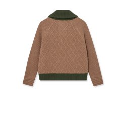 Roll melange knit Mos Mosh Heyanno, brown melange