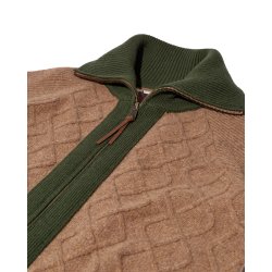 Roll melange knit Mos Mosh Heyanno, brown melange