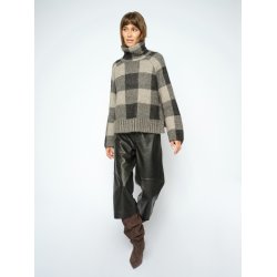 Maija check knit Mos Mosh, black