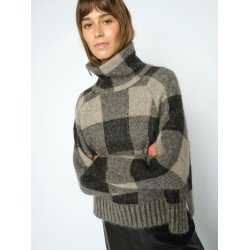 Maija check knit Mos Mosh, black