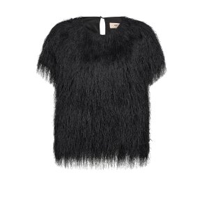Brim o-ss faux fur tee Mos Mosh, black