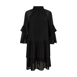 Roya ruffle dress Mos Mosh, black