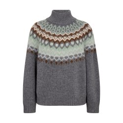 Daya fjord highneck knit Mos Mosh, thunderstorm