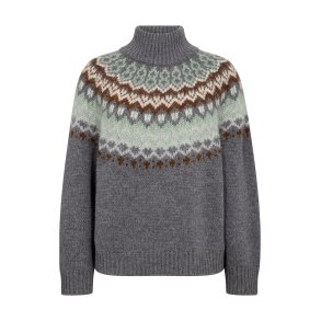 Daya fjord highneck knit Mos Mosh, thunderstorm