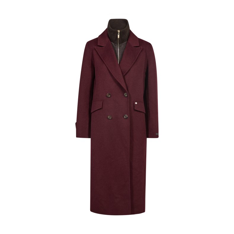 Alva loisa mock neck coat Mos Mosh, port royale