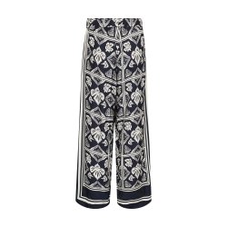 Measa linocut pant Mos Mosh, salute navy