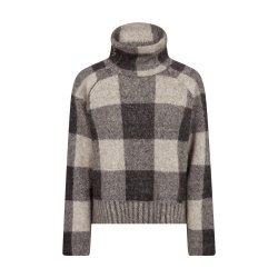 Maija check knit Mos Mosh, black