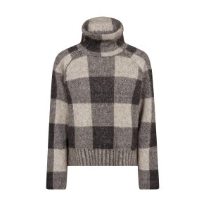Maija check knit Mos Mosh, black