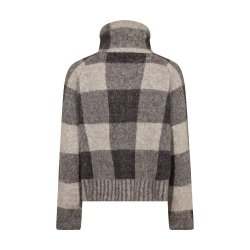 Maija check knit Mos Mosh, black