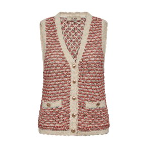 Miah knit vest Mos Mosh, emberglow