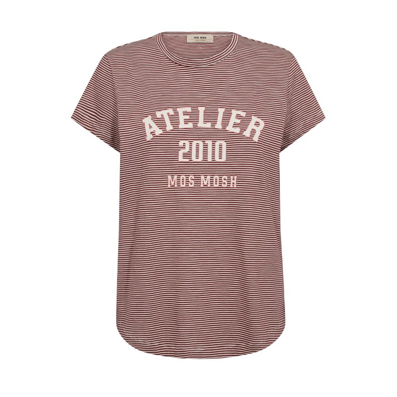 Camp o-ss stripe tee Mos Mosh, cowhide