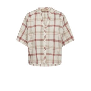 Assia check shirt Mos Mosh, cowhide