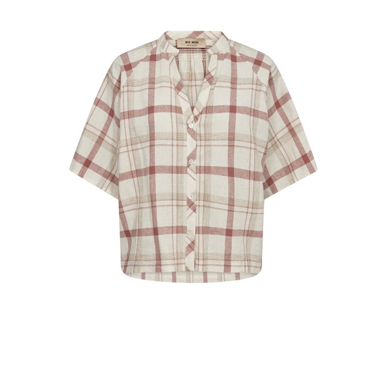 Assia check shirt Mos Mosh, cowhide