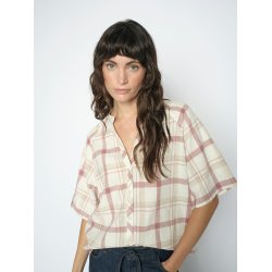 Assia check shirt Mos Mosh, cowhide