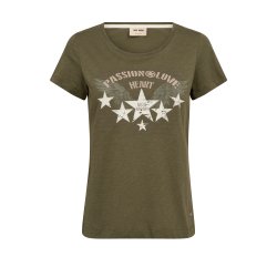 Zibba o-ss tee Mos Mosh, olive night