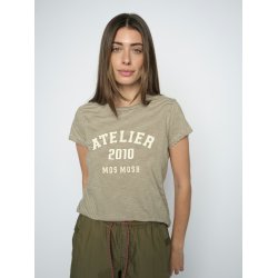 Camp o-ss stripe tee Mos Mosh, burnt olive