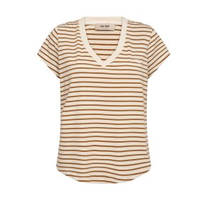 MMKala v-ss stripe tee Mos Mosh, petrified oak