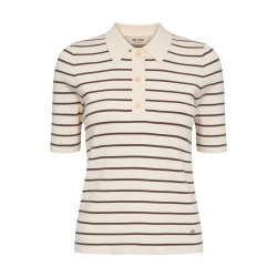 Caliz stripe ss knit Mos Mosh, coffee quartz