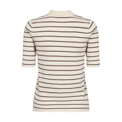 Caliz stripe ss knit Mos Mosh, coffee quartz