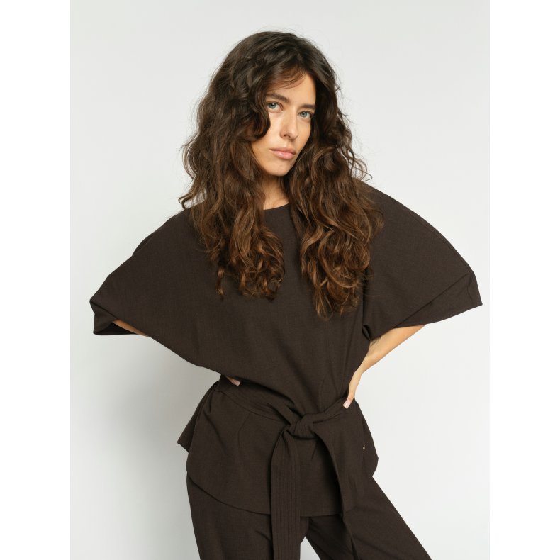 MMRikas roy blouse Mos Mosh, coffee quartz