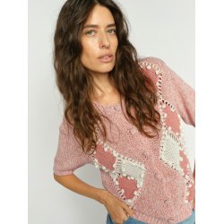 MMElio ss knit cardigan Mos Mosh, peachy