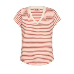 MMKala v-ss stripe tee Mos Mosh, spicy orange