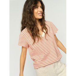 MMKala v-ss stripe tee Mos Mosh, spicy orange