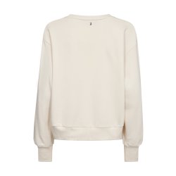 MMCosette v-l-s spring sweatshirt Mos Mosh, ecru