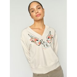 MMCosette v-l-s spring sweatshirt Mos Mosh, ecru