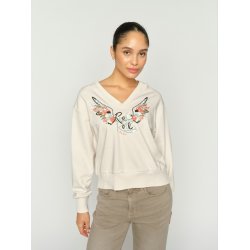 MMCosette v-l-s spring sweatshirt Mos Mosh, ecru