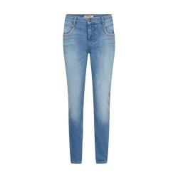 MMNaomi salute emb. jeans Mos Mosh, mid blue