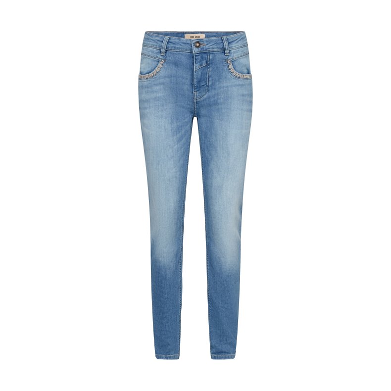 MMNaomi salute emb. jeans Mos Mosh, mid blue