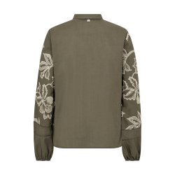 Mos Mosh Louis line shirt, olive night