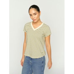 MMKala v-ss stripe tee Mos Mosh, olive night